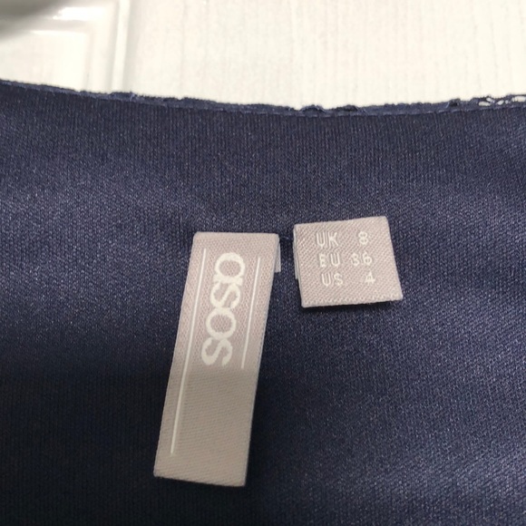 ASOS Maternity and Nursing Navy Blue Lace Dress - Picture 5 of 5